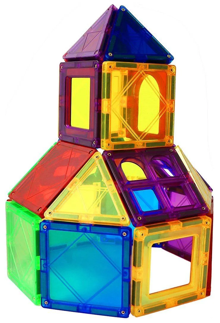 Set de constructie Magplayer placi magnetice, 32 piese