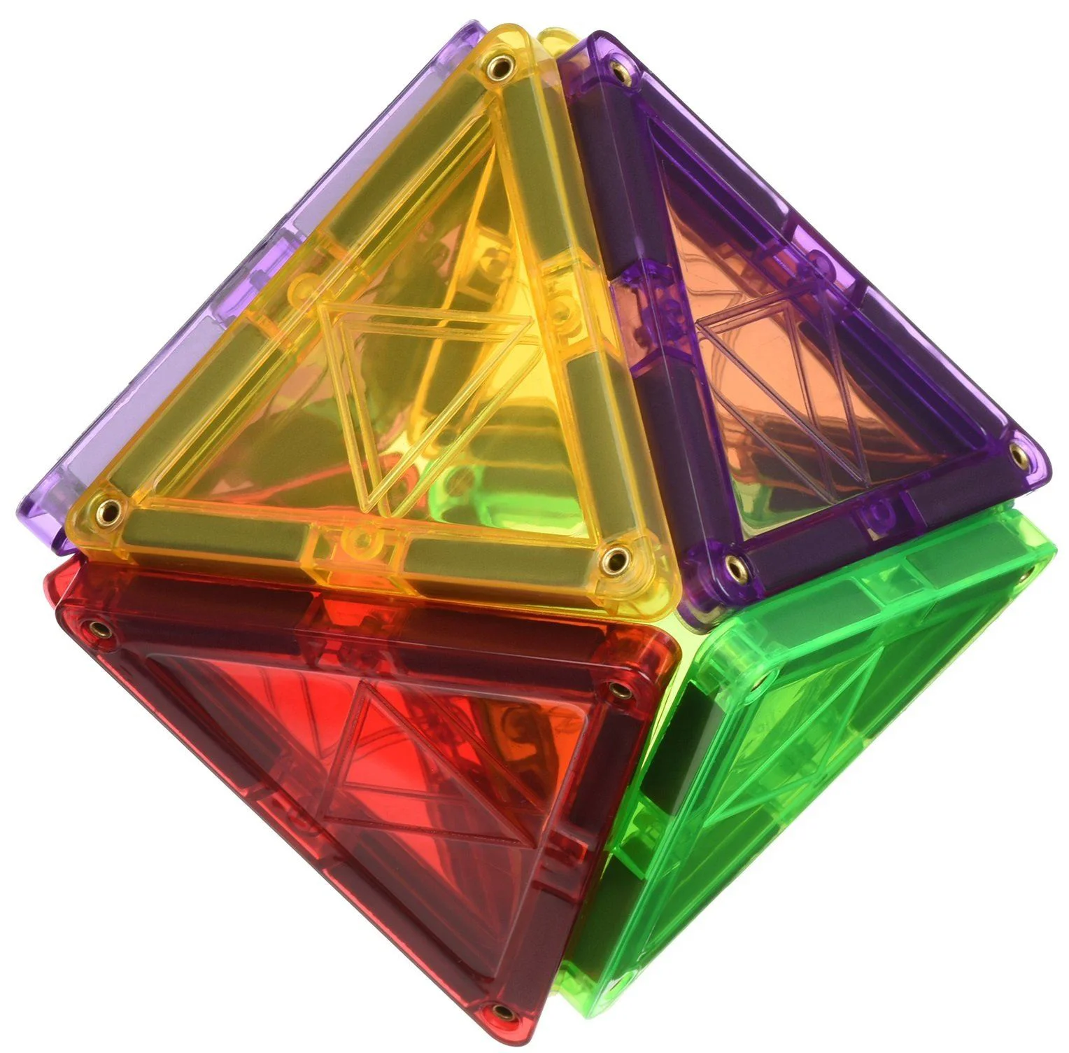 Set de constructie Magplayer placi magnetice, 32 piese