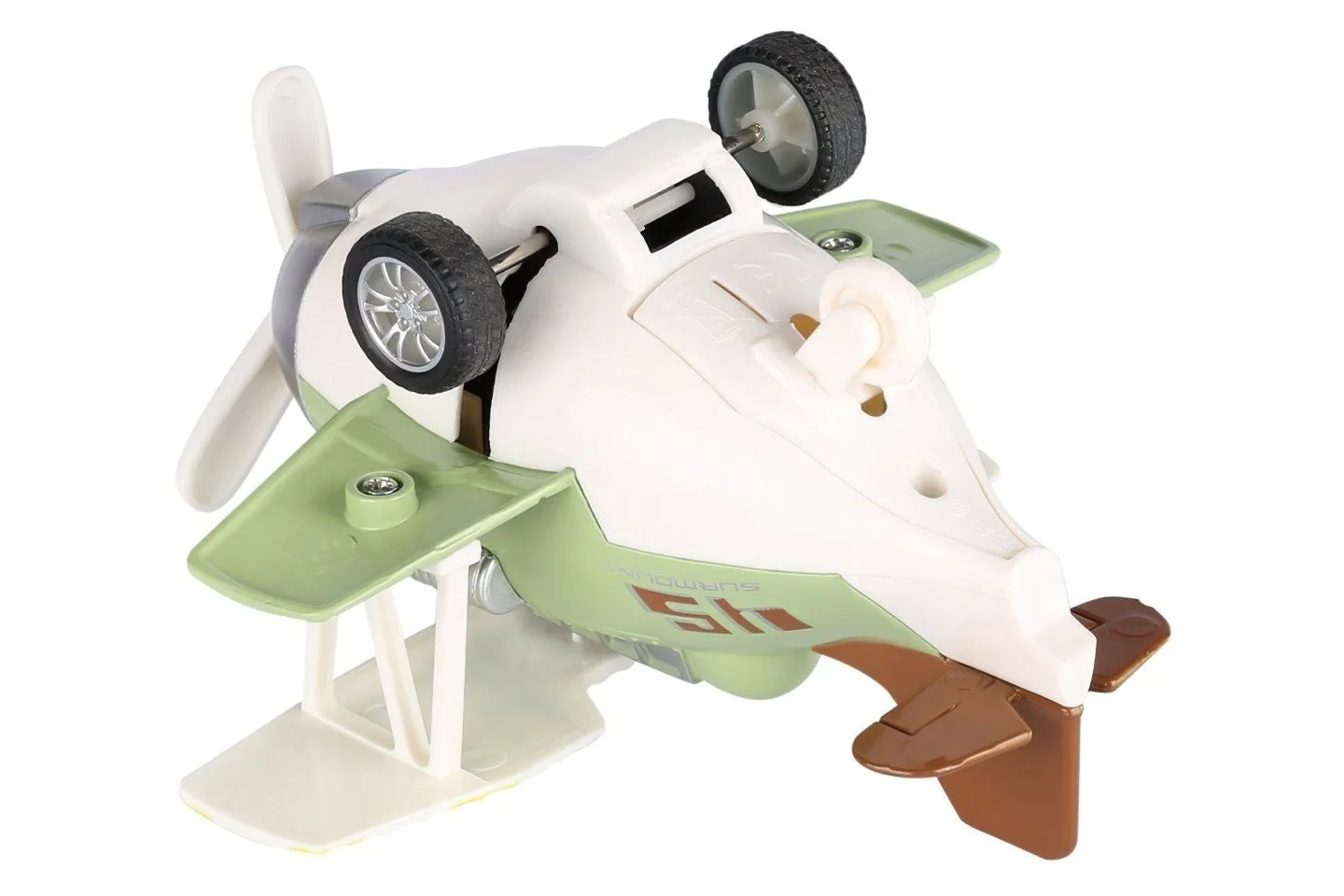 Инерционный самолёт с звуком и светом Same Toy Aircraft Зелёный