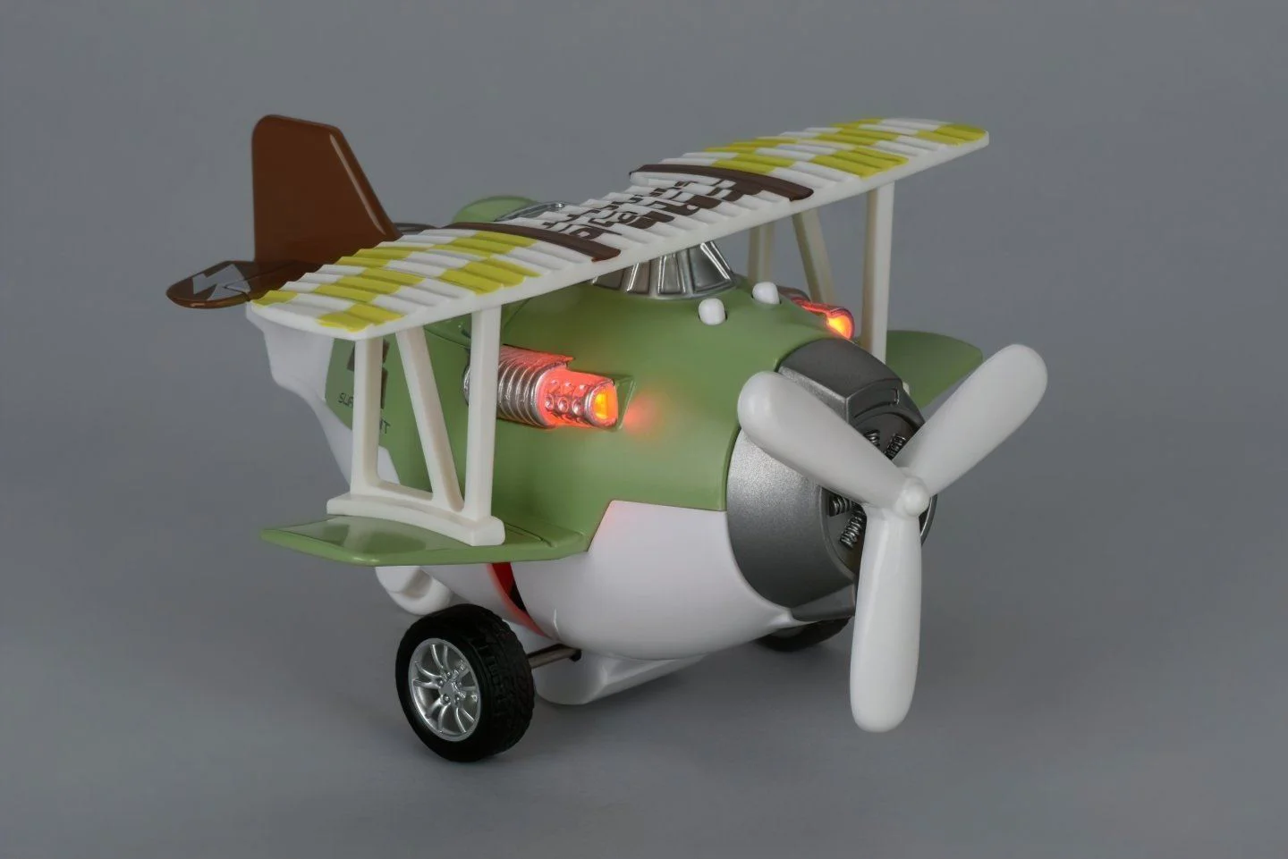 Инерционный самолёт с звуком и светом Same Toy Aircraft Зелёный