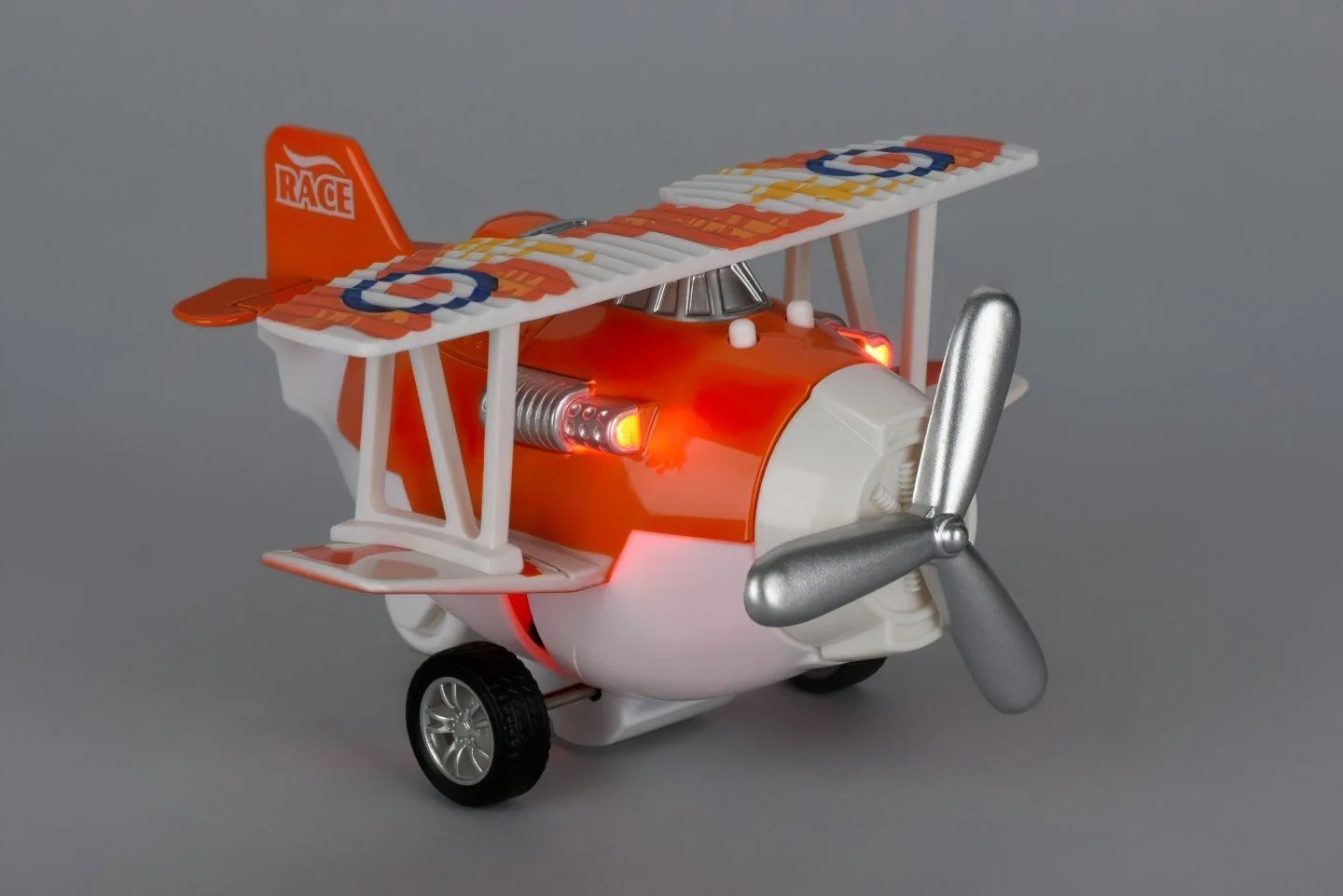 Инерционный самолёт с звуком и светом Same Toy Aircraft Красный
