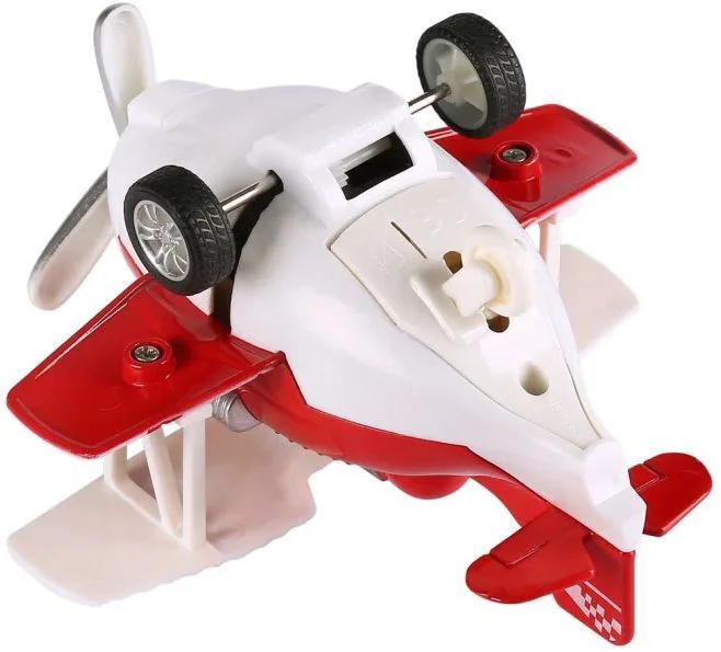 Инерционный самолёт с звуком и светом Same Toy Aircraft Красный