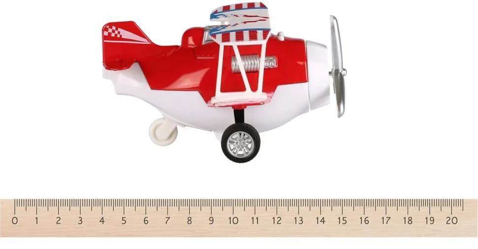 Инерционный самолёт с звуком и светом Same Toy Aircraft Красный
