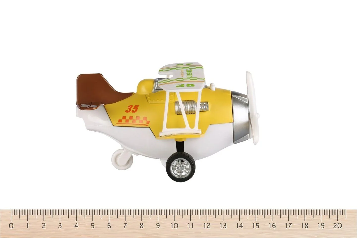 Инерционный самолёт с звуком и светом Same Toy Aircraft Жёлтый