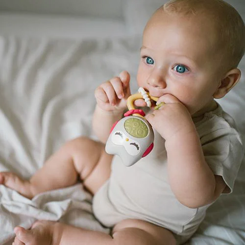Zornaitoare cu inel gingival BabyOno Bufnita foto