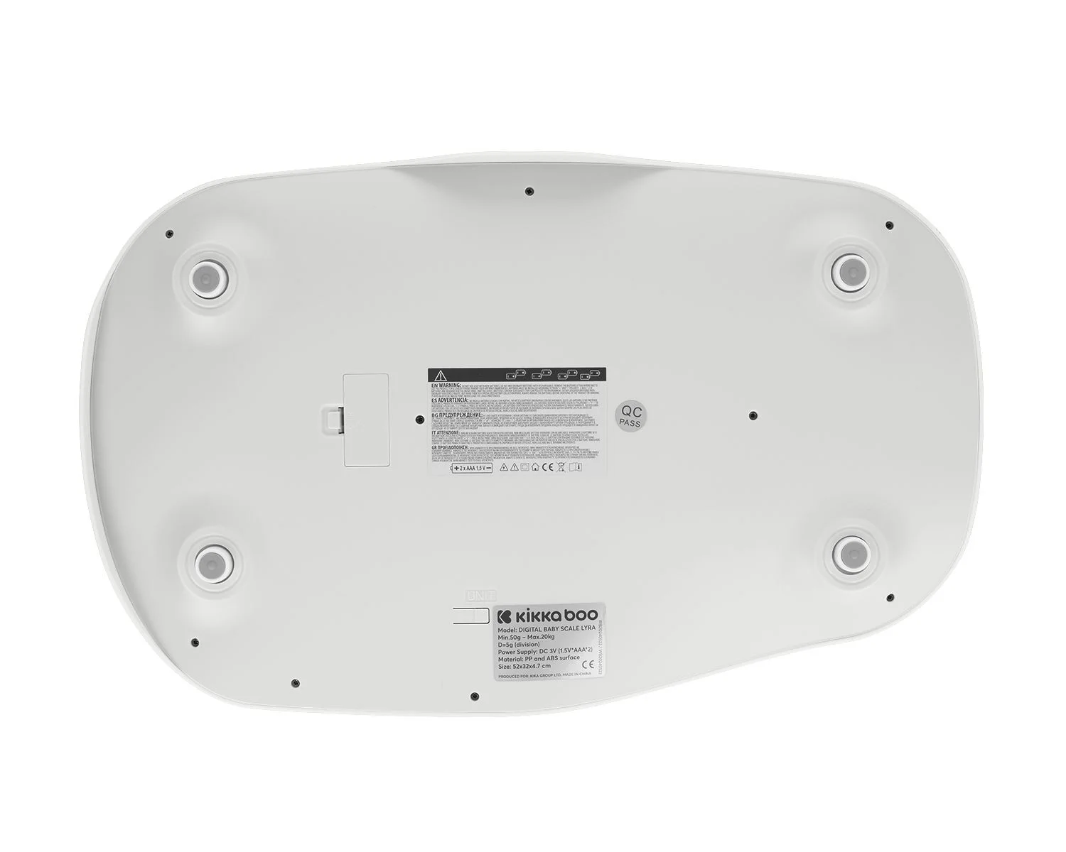 Cantar digital KikkaBoo Lyra Grey