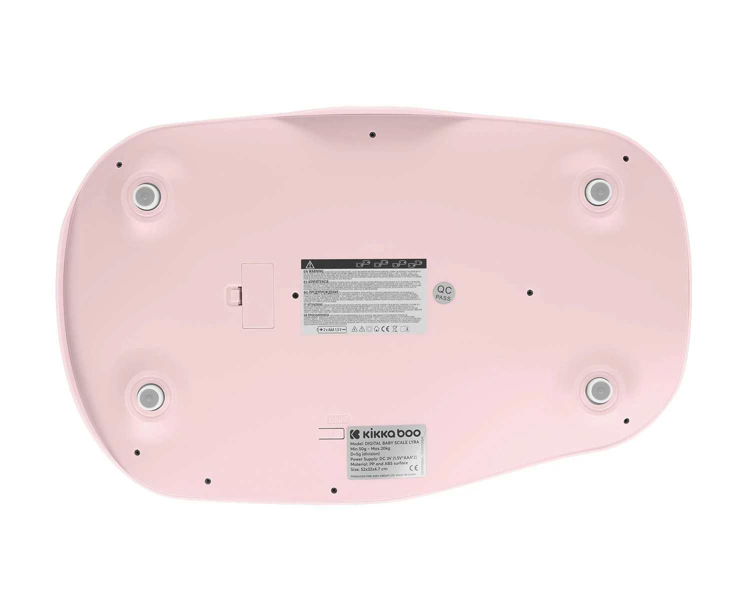 Cantar digital KikkaBoo Lyra Pink