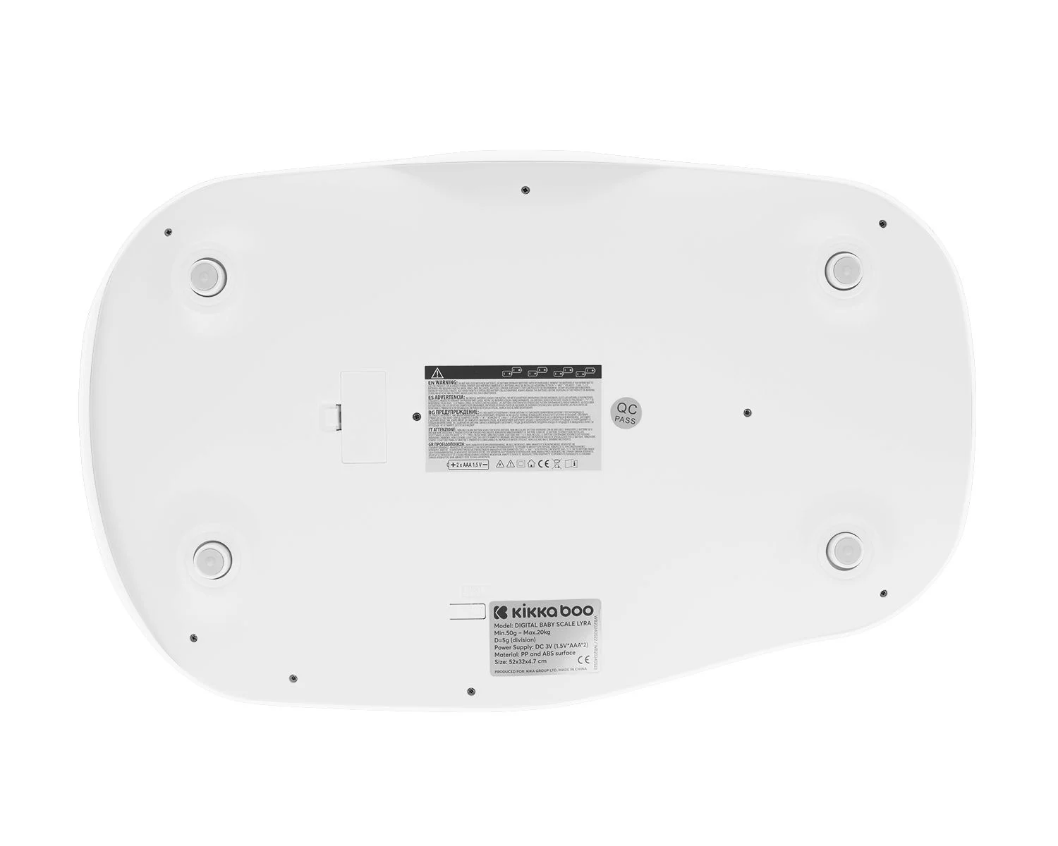 Cantar digital KikkaBoo Lyra White