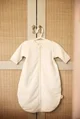 Sac de dormit rotund cu maneci detasabile Jollein Rib Ivory, 70 cm foto