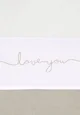 Cearsaf pentru patut Jollein Love you Nougat, 120x150 cm foto
