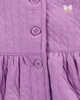 Carter's Set 3 piese Purple Quilted - Vesta, body si pantaloni foto