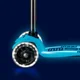 Trotineta Micro Maxi Deluxe Glow LED Plus Crystal Blue foto