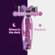 Самокат Micro Maxi Deluxe Glow LED Plus Luminous Purple