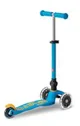 Trotineta pliabila Micro Mini Deluxe Foldable LED Ocean Blue