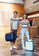 Troller Micro Ride On Luggage Eazy Weekender Dark Blue