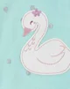 Carter's Pijama cu fermoar Light Blue Swan foto