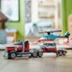 Set de constructie 3 in 1 LEGO Creator Camioneta-platforma cu elicopter, 270 el. foto