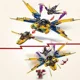 Set de constructie LEGO Ninjago Superavionul cu reactie al lui Ras si Arin, 510 el. foto