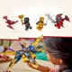 Set de constructie LEGO Ninjago Superavionul cu reactie al lui Ras si Arin, 510 el. foto