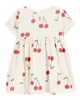 Carter's Комплект 2 в 1 Cherry-Red Stripe Платье и комбинезон