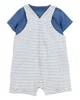 Carter's Set 2 piese Tricou si salopeta Blue-White Stripe foto