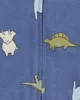 Carter's Комплект 3 в 1 Blue Dino - кофта, боди и штаны