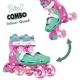 Patine cu rotile Neon Combo, 34-37, Flori
