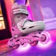 Patine cu rotile Neon Inline, 34-37, Roz
