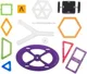 Set de constructie magnetic Magplayer in cutie, 118 piese