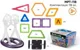Set de constructie magnetic Magplayer in cutie, 118 piese