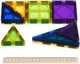 Set de constructie Magplayer placi magnetice, 32 piese