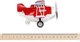 Инерционный самолёт с звуком и светом Same Toy Aircraft Красный