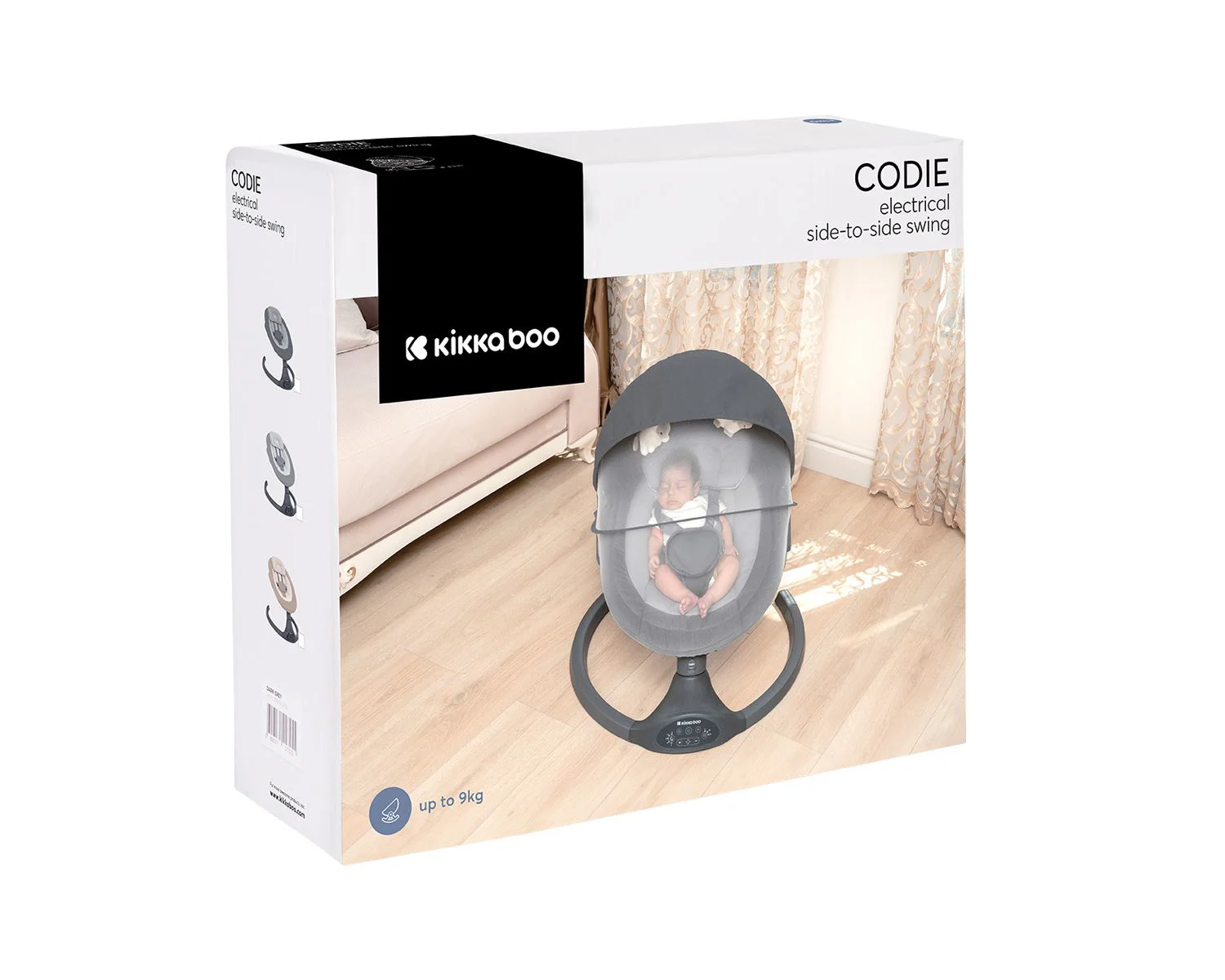 Leagan electric KikkaBoo Codie Dark Grey foto