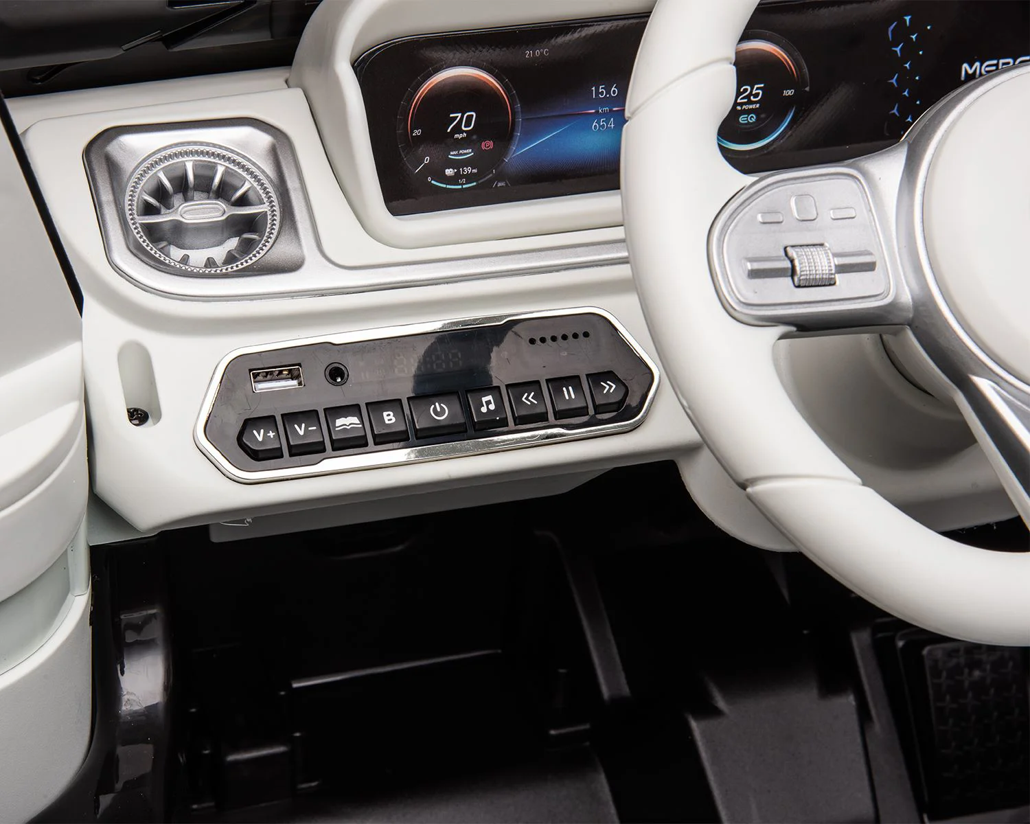 Masina electrica pentru copii KikkaBoo Mercedes Benz EQG Black