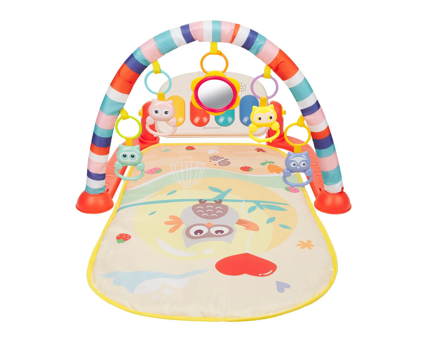 Игровой коврик KikkaBoo Happy Owl Orange foto