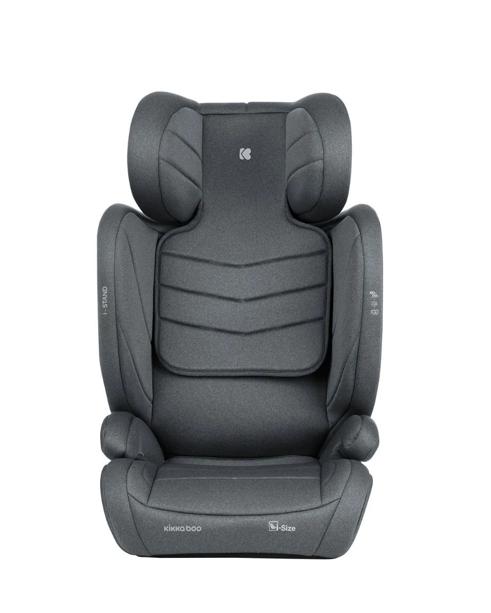 Автокресло с изофиксом i-Size KikkaBoo i-Stand Dark Grey, 100-150 см