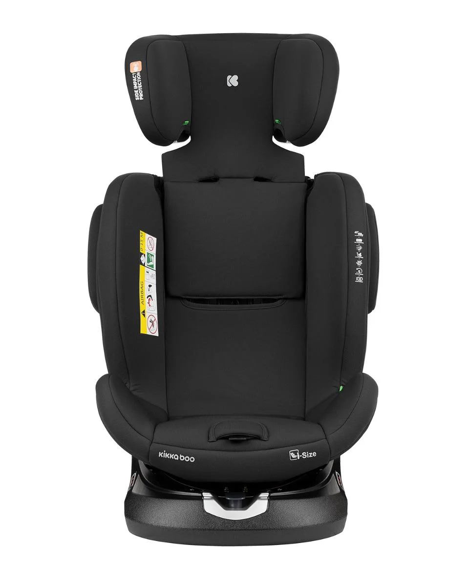 Вращающееся автокресло с изофиксом KikkaBoo i-Felix Black, 40-150 см