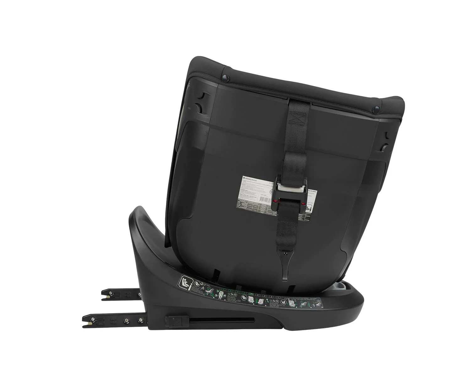 Scaun auto rotativ cu isofix KikkaBoo i-Hike Black, 40-150 cm