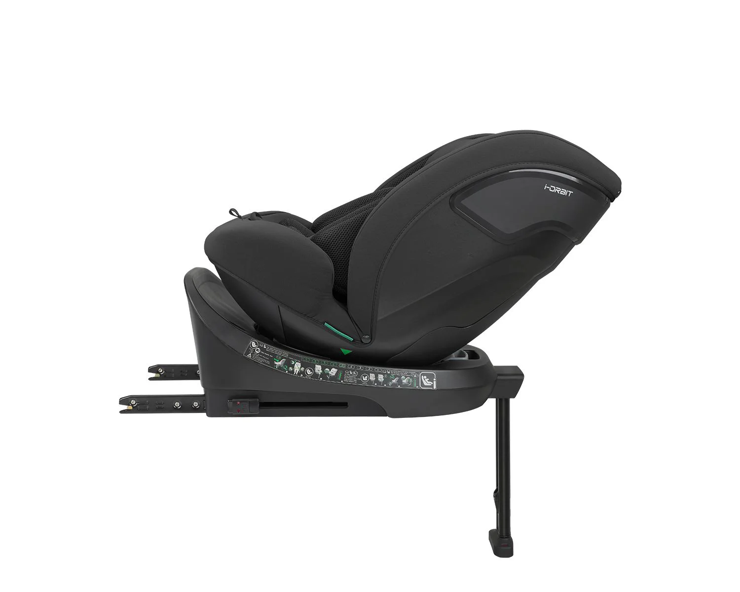 Scaun auto rotativ cu isofix KikkaBoo i-Orbit Black, 40-150 cm
