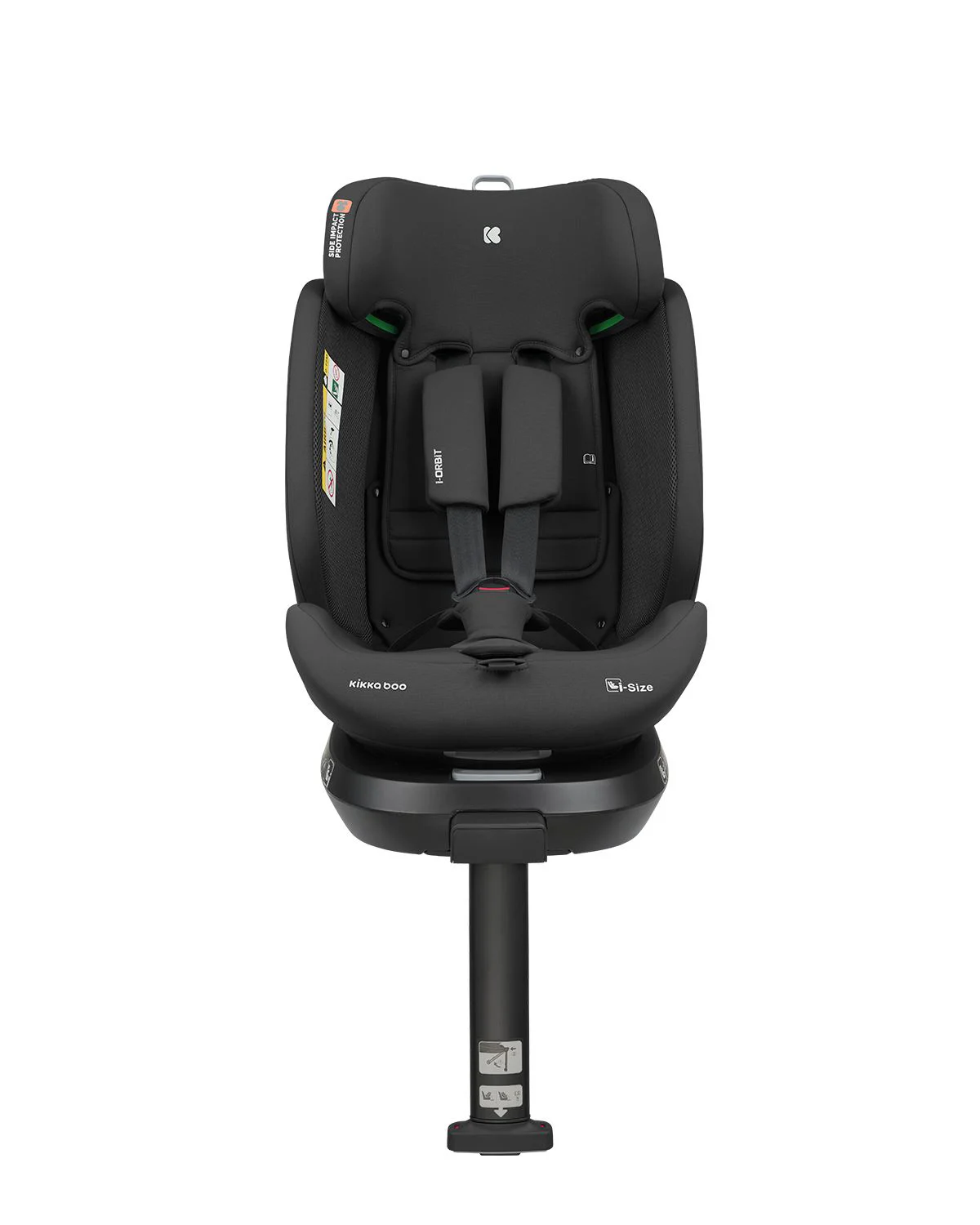 Scaun auto rotativ cu isofix KikkaBoo i-Orbit Black, 40-150 cm