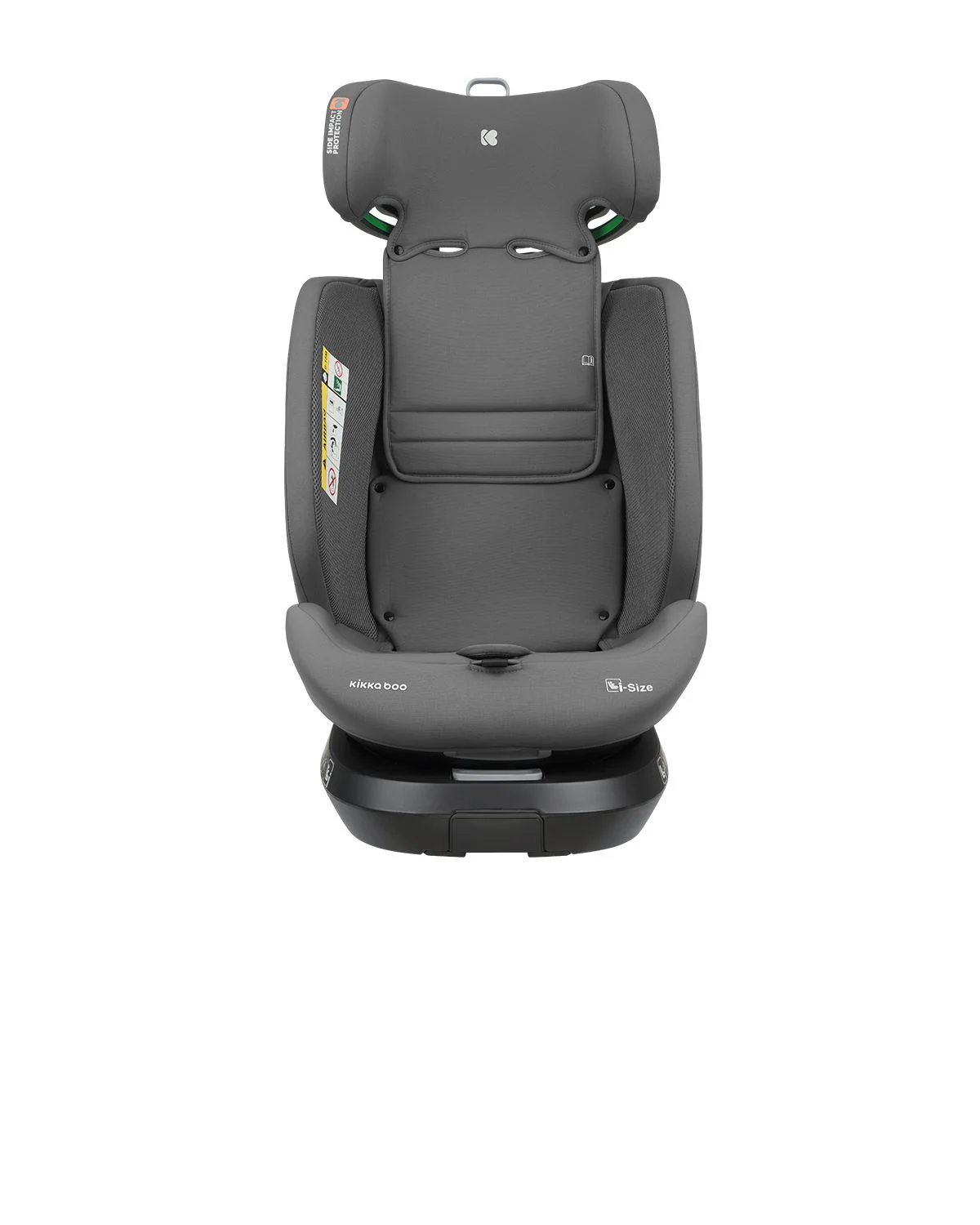 Scaun auto rotativ cu isofix KikkaBoo i-Orbit Dark Grey, 40-150 cm