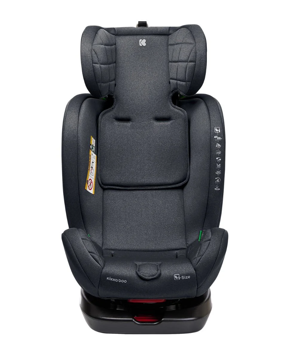Вращающееся автокресло с изофиксом KikkaBoo i-Trip Grey, 40-150 см