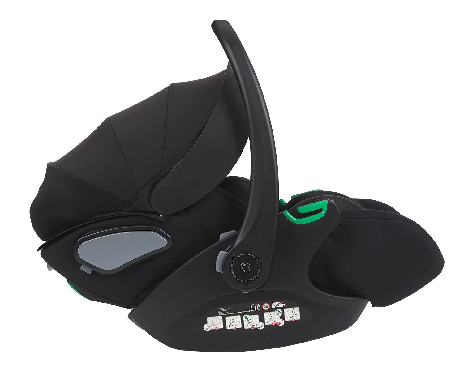 Автокресло i-Size KikkaBoo i-Trail Black, 40-87 см