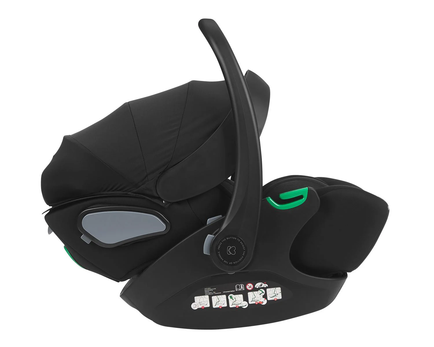 Автокресло i-Size KikkaBoo i-Trail Black, 40-87 см