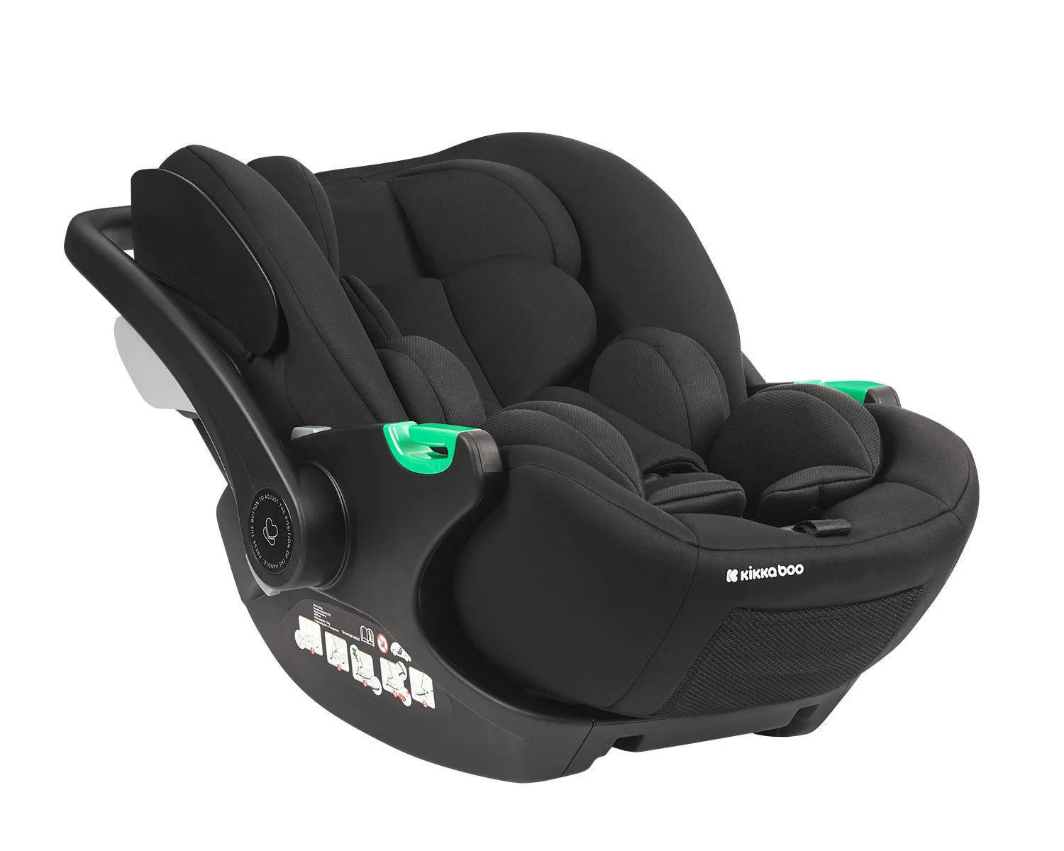 Автокресло i-Size KikkaBoo i-Trail Black, 40-87 см