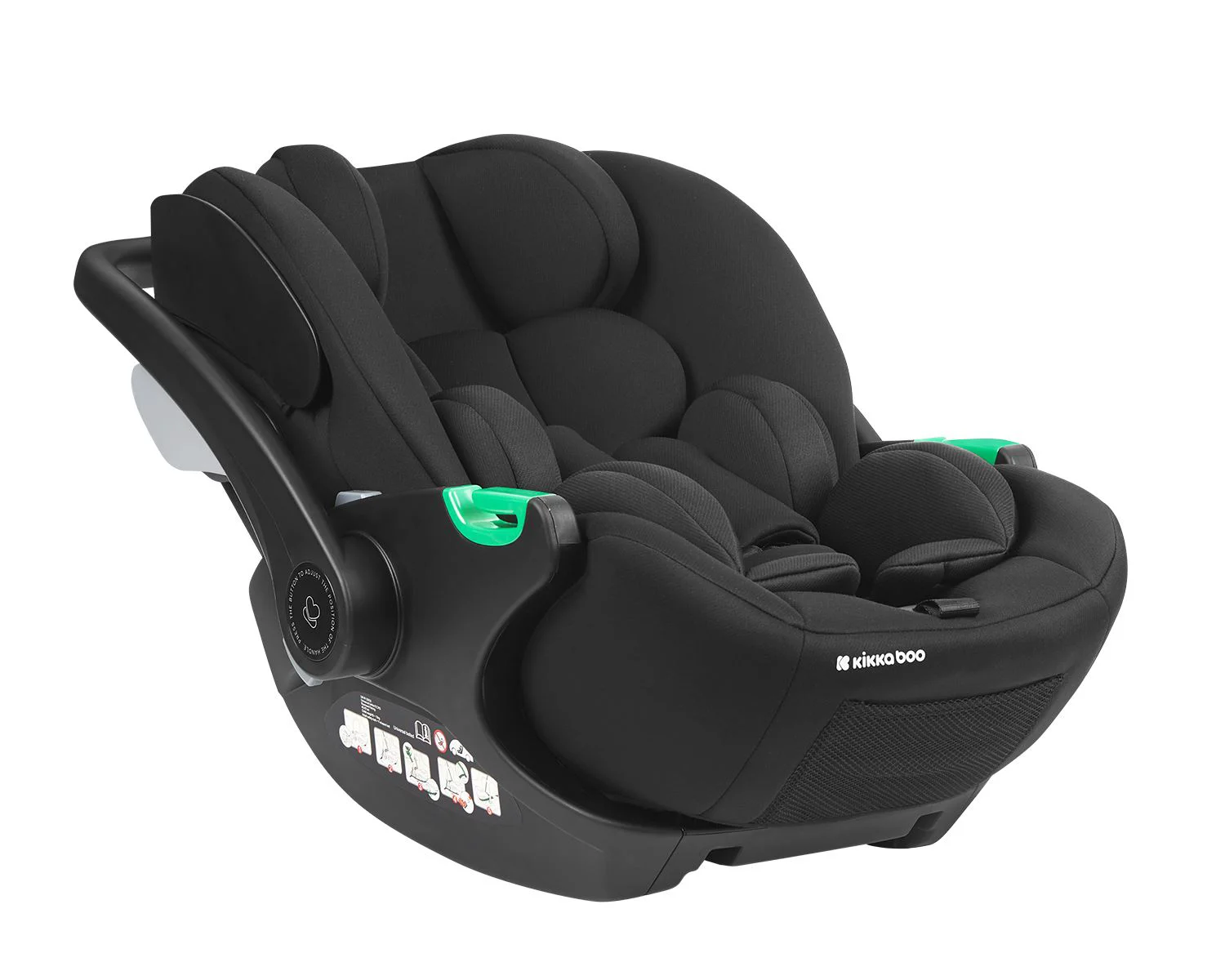 Автокресло i-Size KikkaBoo i-Trail Black, 40-87 см