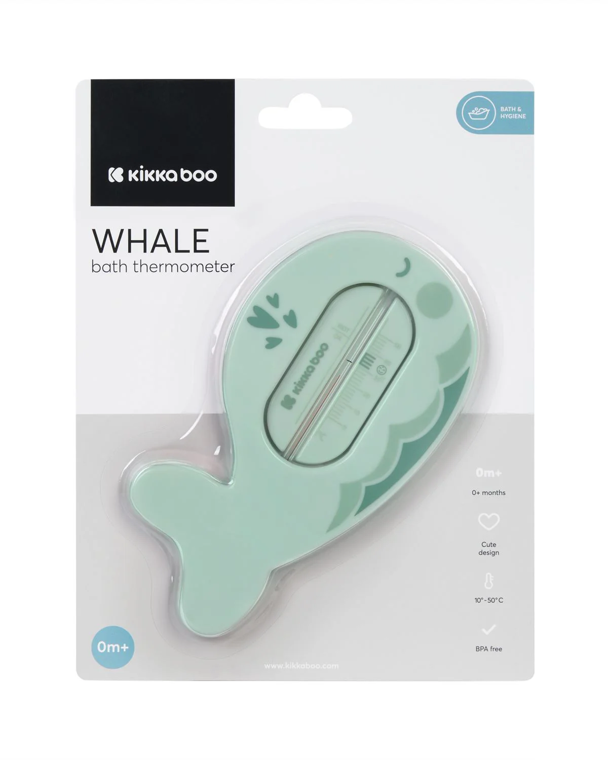 Термометр для ванны KikkaBoo Whale Mint foto