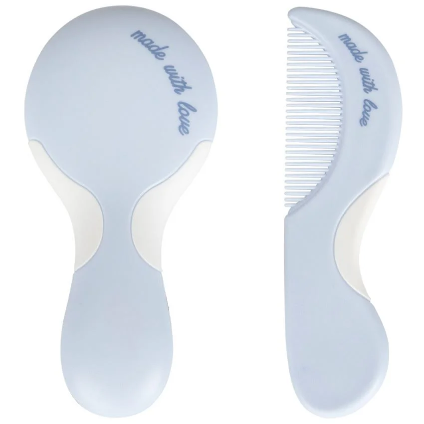 Set perie si pieptene Premaman Aloha Albastru