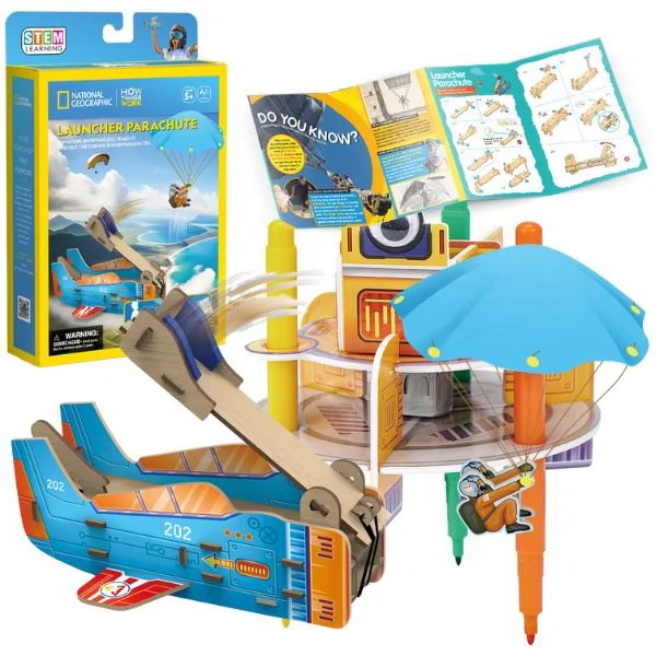 Puzzle 3D CubicFun Lansator de parasute