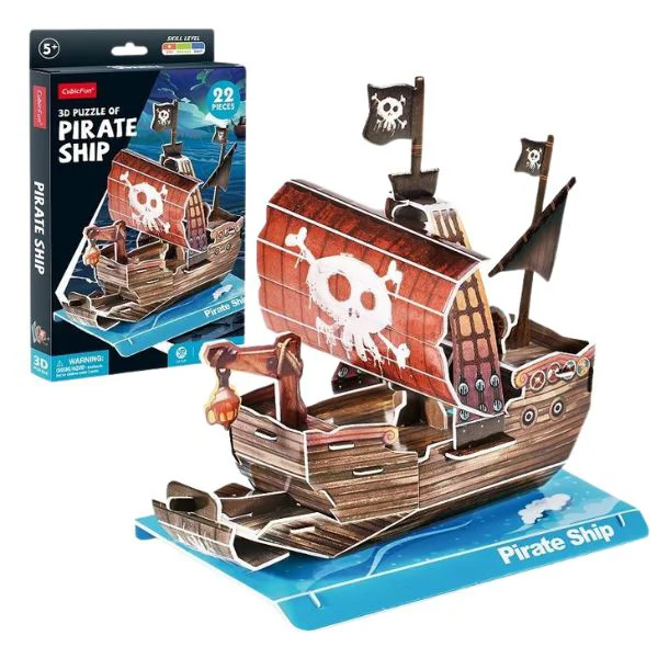 Puzzle 3D CubicFun Nava piratilor foto